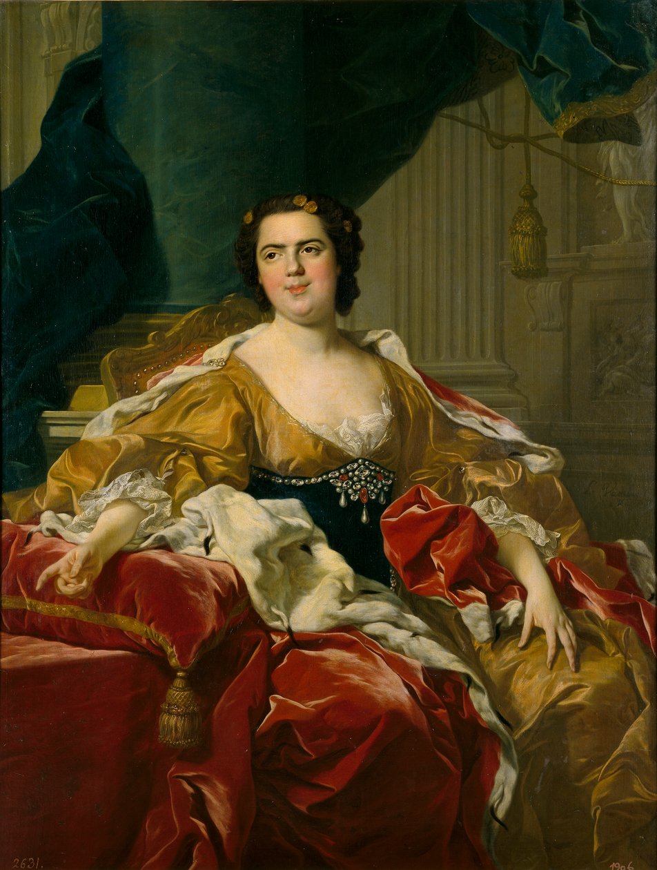 Luisa Isabel de Borbón, hustru til Don Felipe de Parma af Louis Michel van Loo