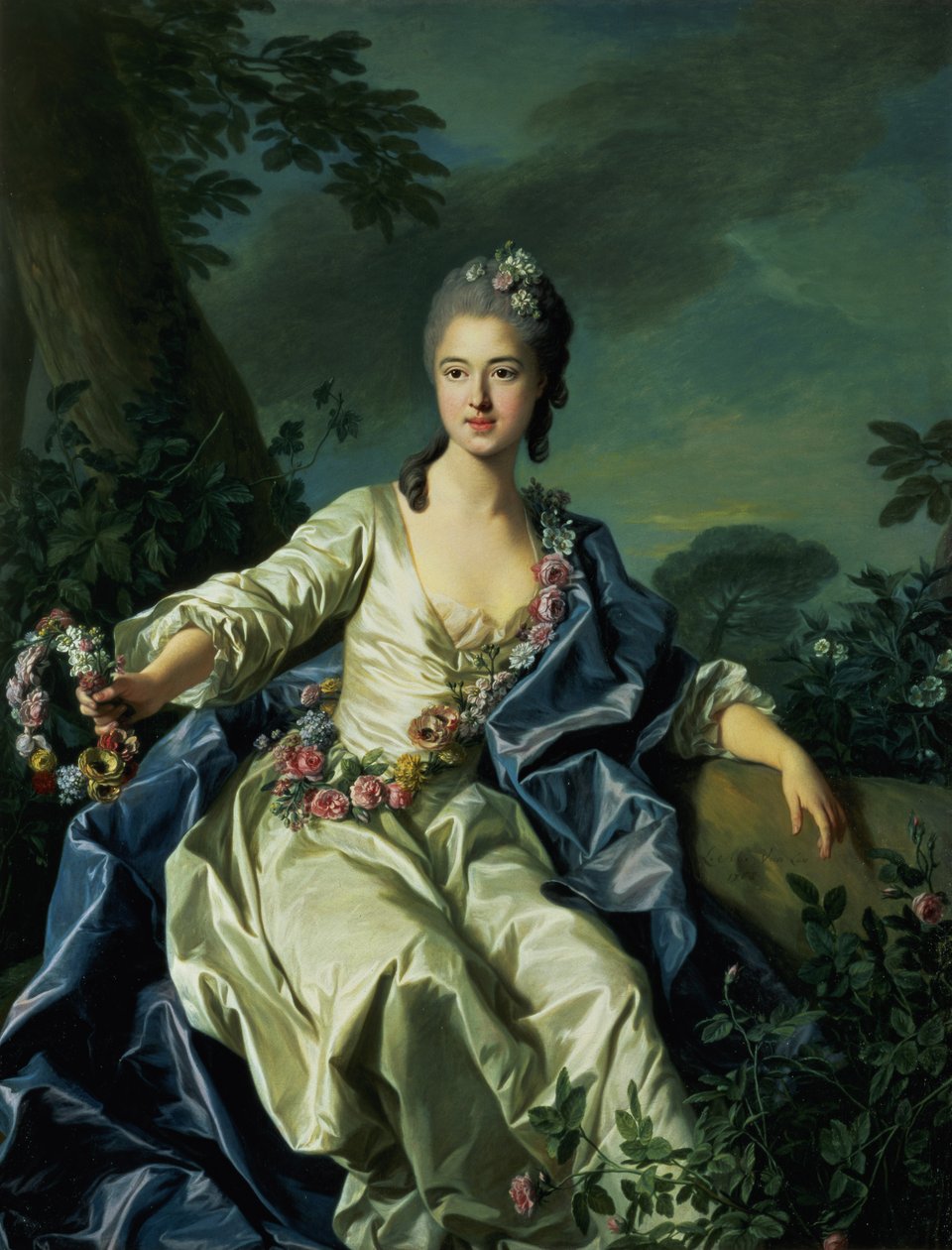 Comtesse de Beaurepaire, 1776 af Louis Michel van Loo