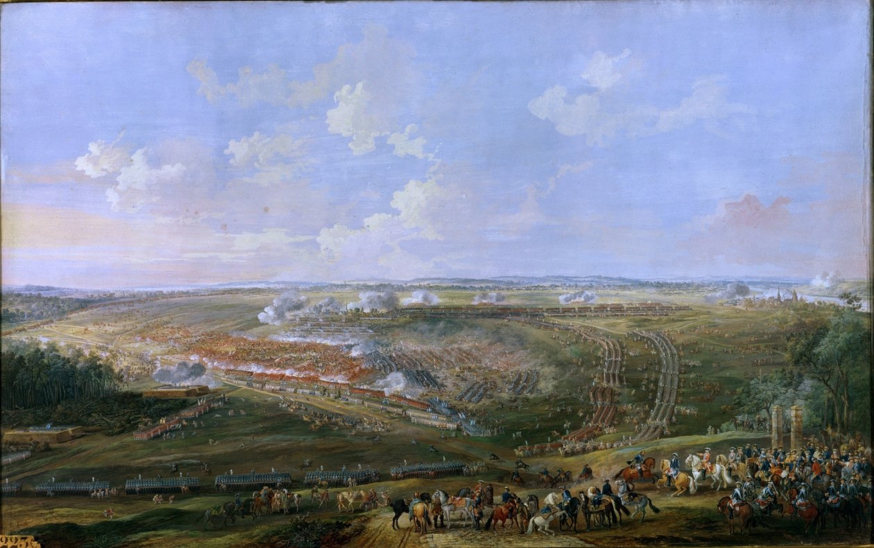 Slaget ved Fontenoy, 11. maj 1745 af Louis Nicolas van Blarenberghe