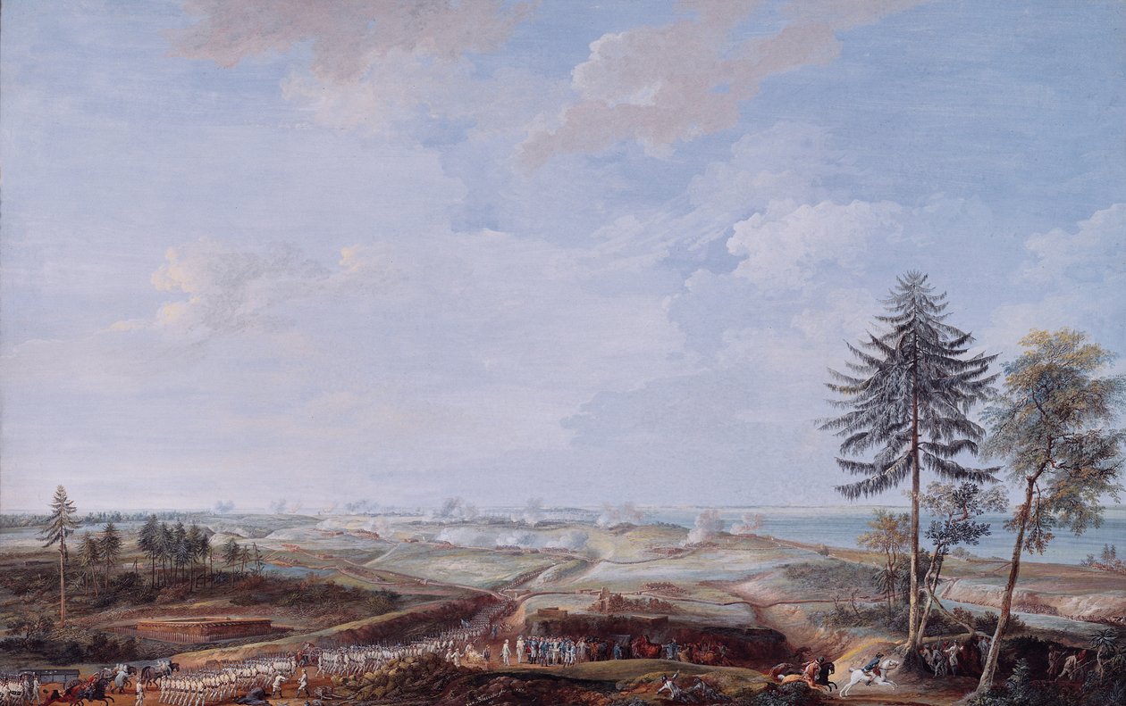 Belejringen af Yorktown i 1781, 1784 af Louis Nicolas van Blarenberghe