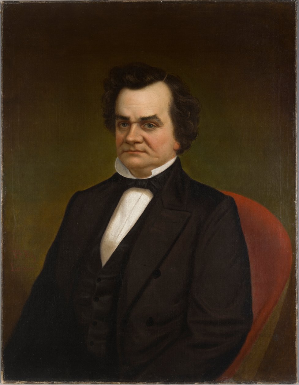 Portræt af Stephen Arnold Douglas, ca. 1855 af Louis O. Lussier