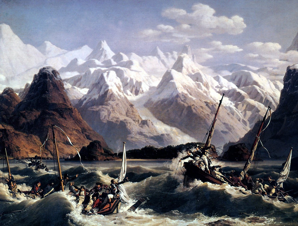 Forlis af sømanden Jean Francois de Galaups flåde kaldet La Perouse af Louis Philippe Crepin