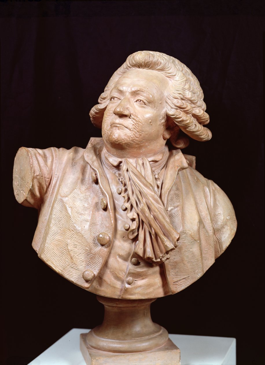 Buste af Mirabeau (1749-91) 1791 (gips) af Louis Pierre Deseine