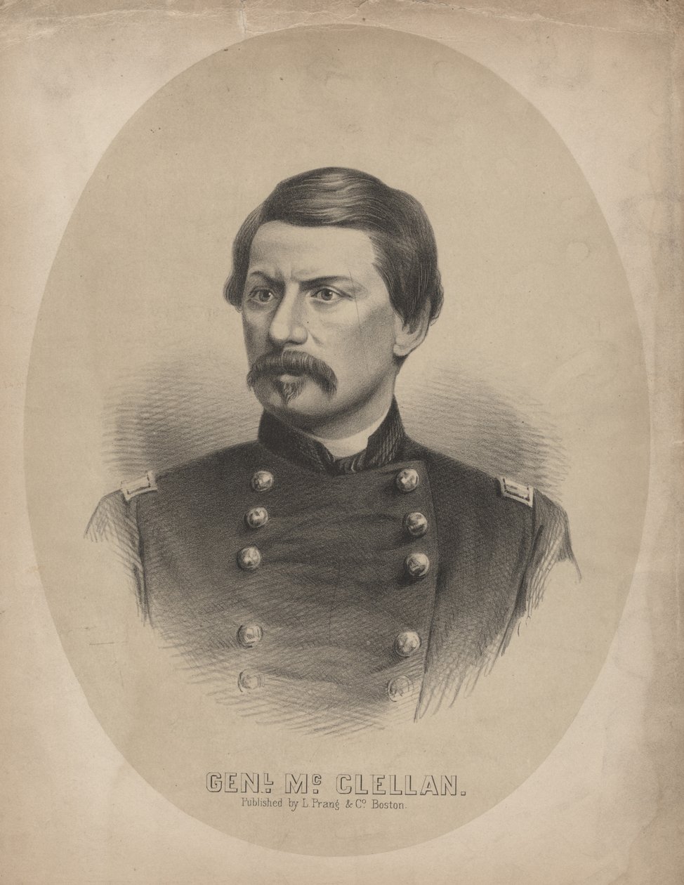 General McClellan, 1862 af Louis Prang