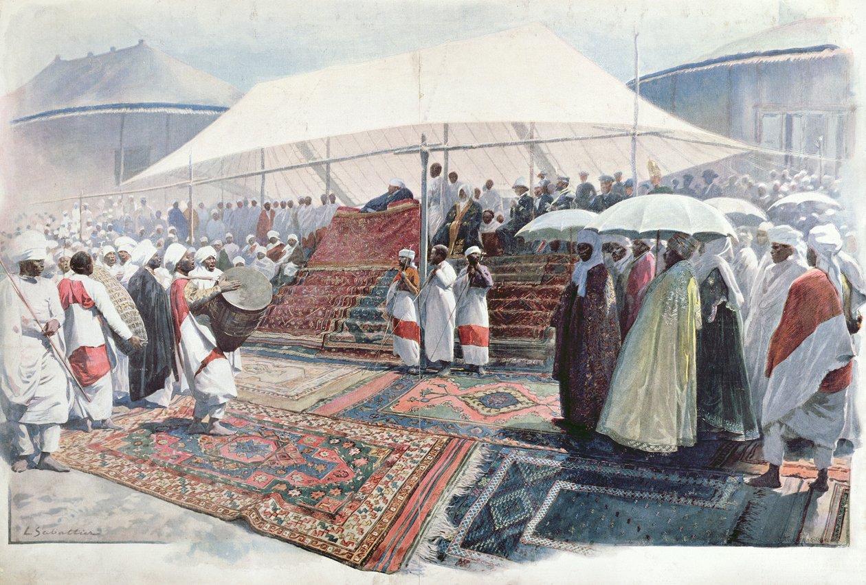 Påskefester i Addis Abeba af Louis Remy Sabattier