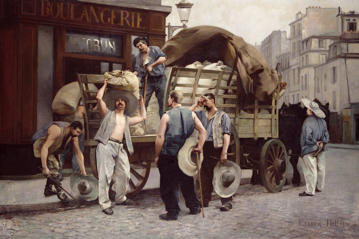 Levering af mel, 1885 af Louis Robert Carrier Belleuse