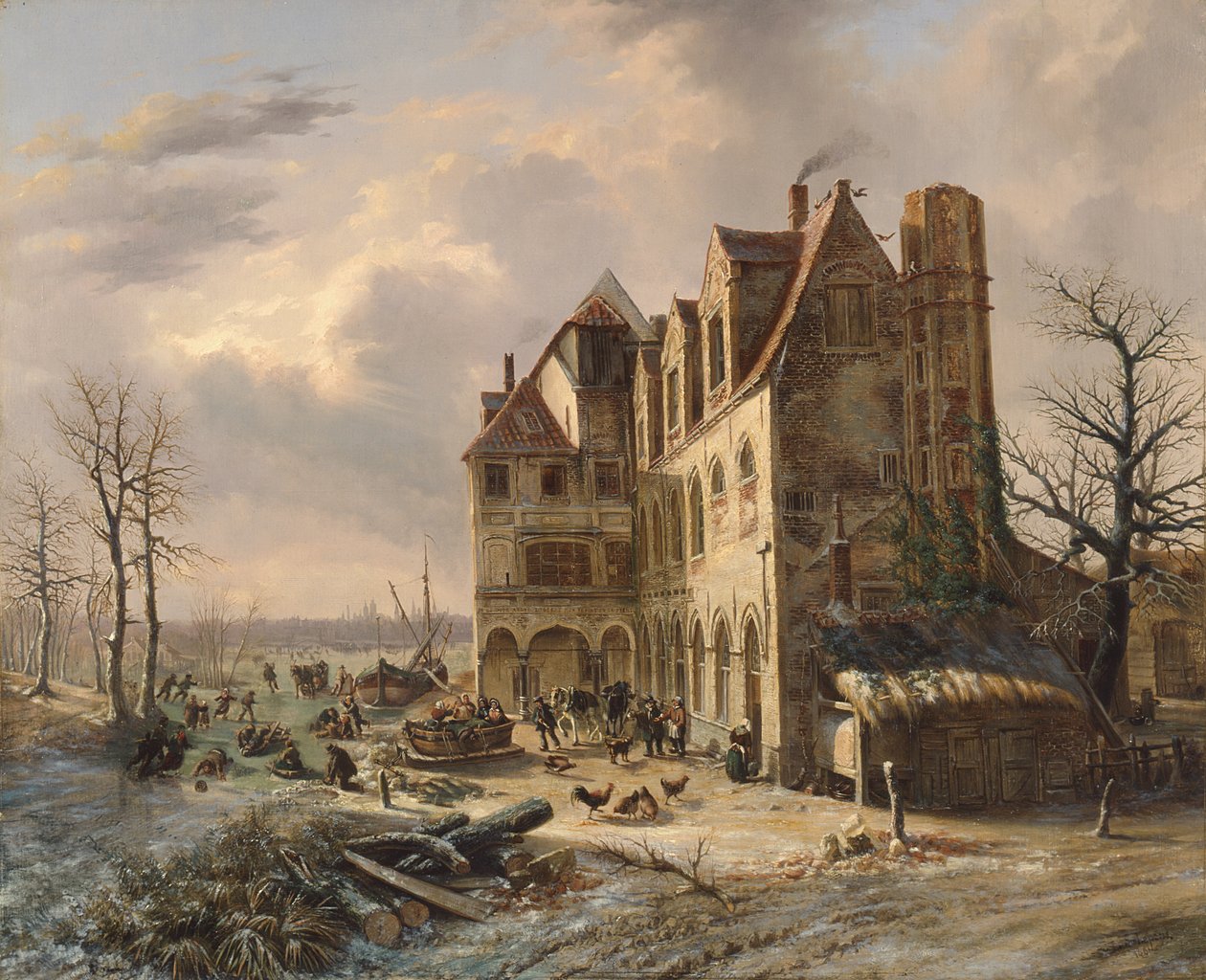 Skiftet ved Old Abbey af Louis Schepens