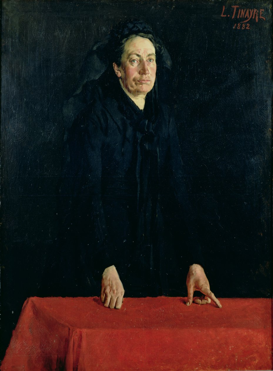 Portræt af Louise Clemence Michel (1830-1905) 1882 af Louis Tinayre