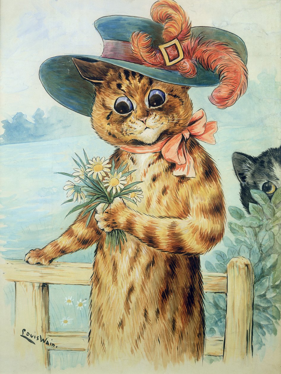 Blomster til hertuginden af Louis Wain