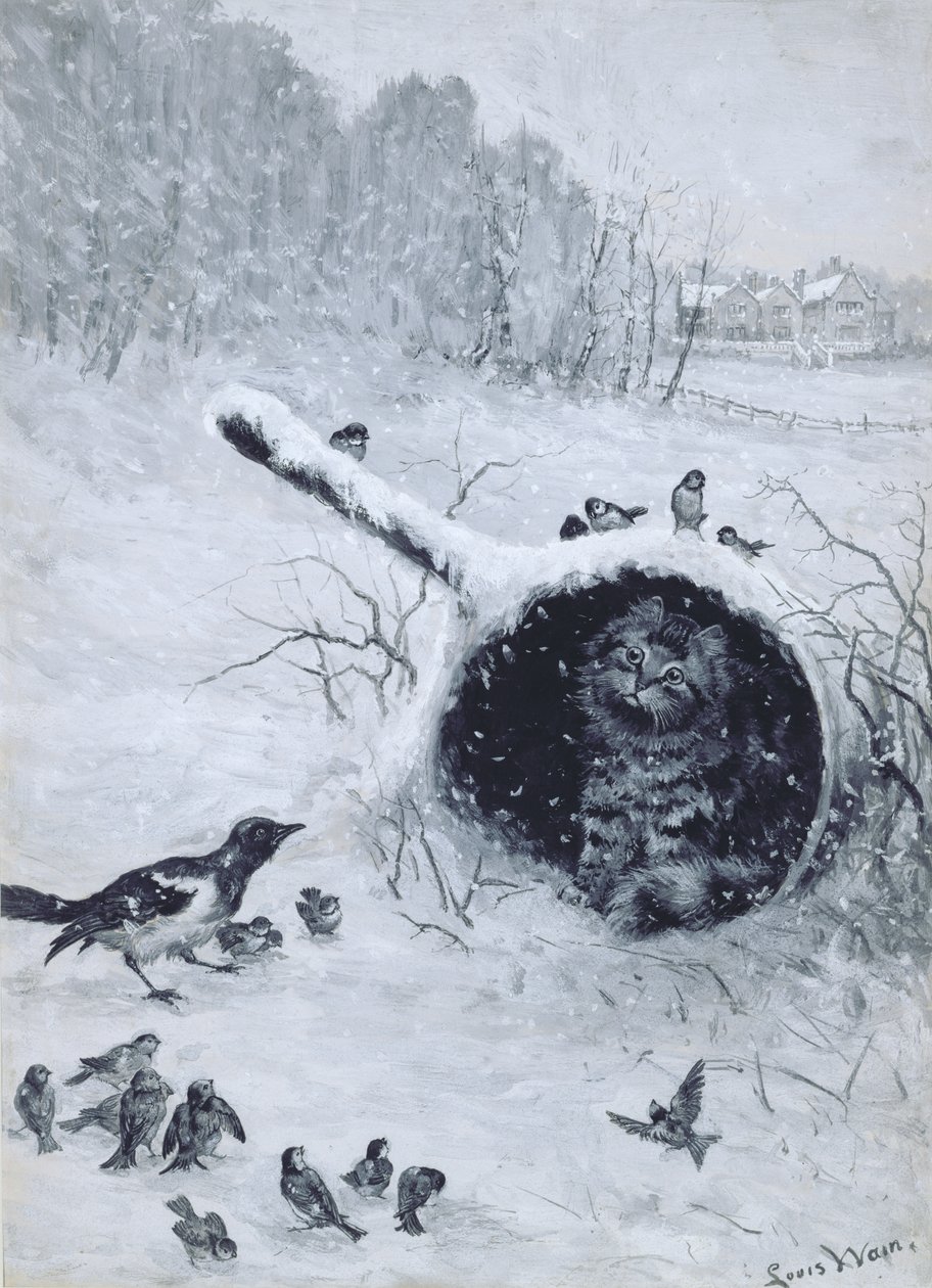Søger ly af Louis Wain