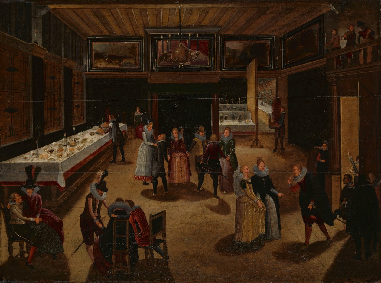 Festfest om natten af Louis de Caullery