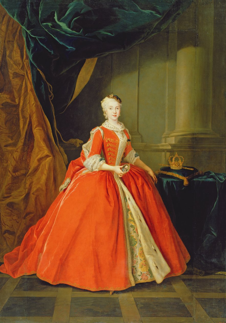 Maria Amalia af Sachsen (1724-60) dronning af Spanien af Louis de Silvestre