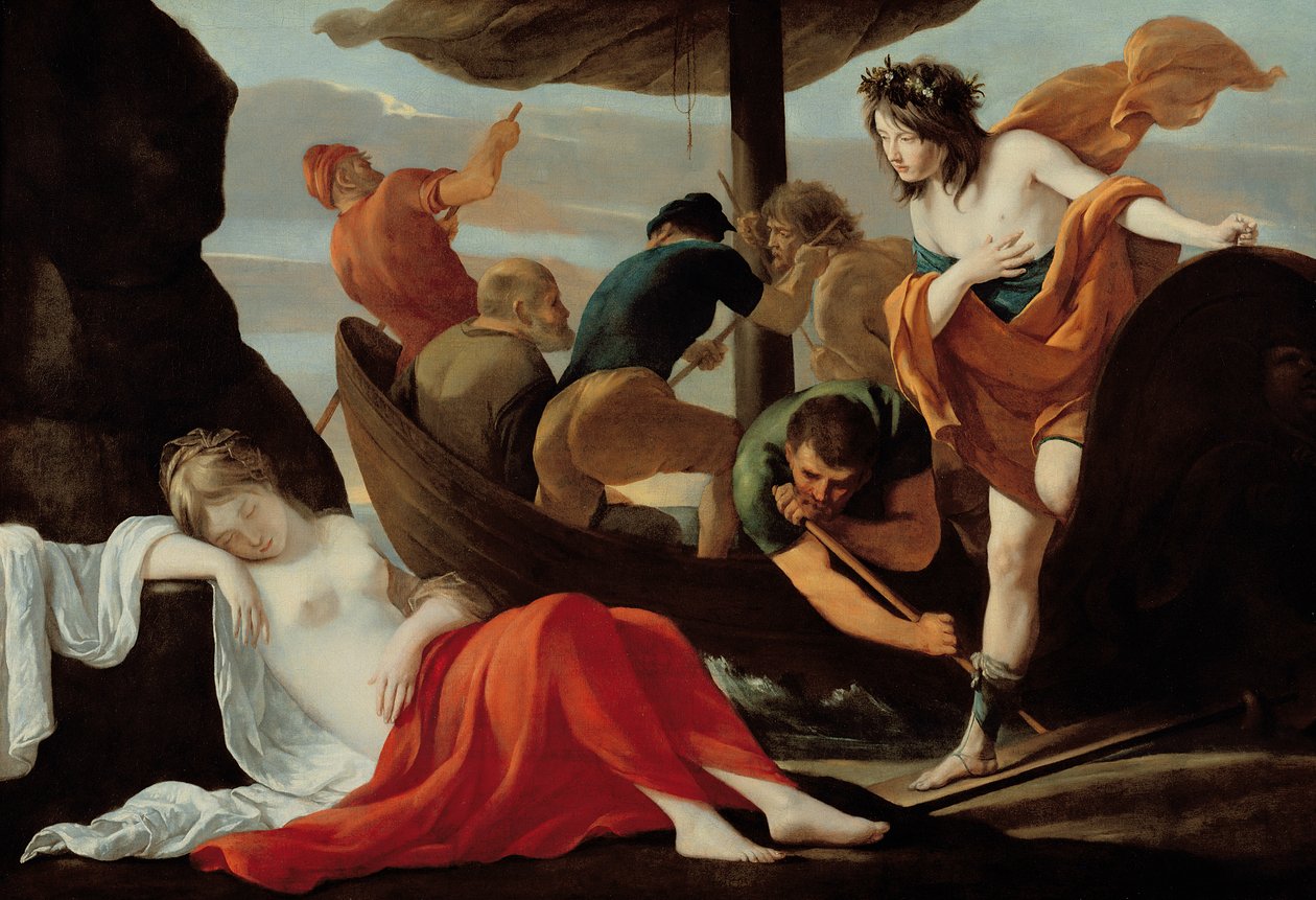 Bacchus opdager Ariadne på Naxos af Louis le Nain