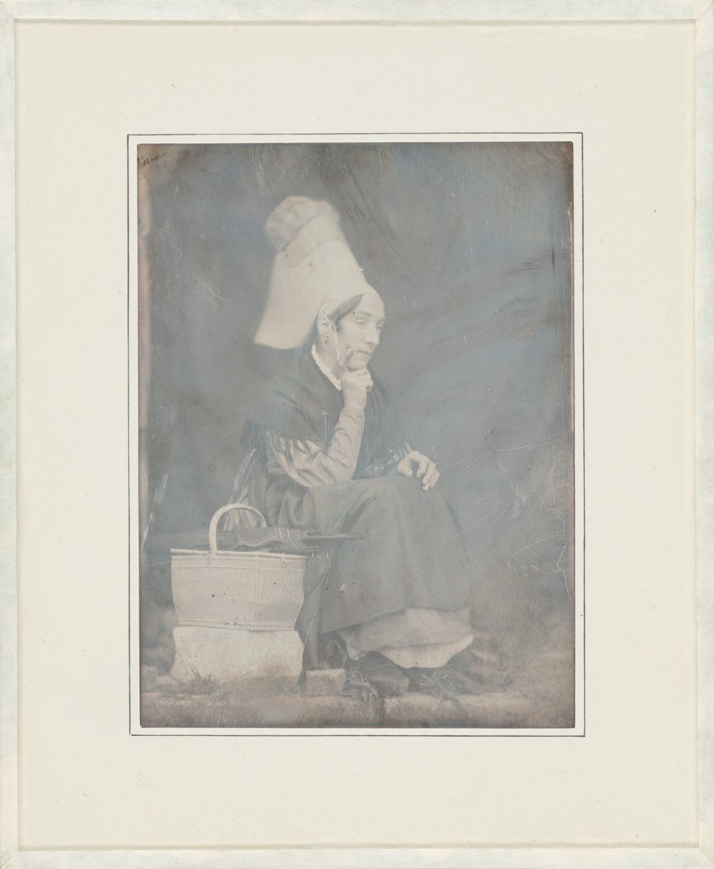 Portræt af en kvinde fra Lisieux, Argentelle,1846 (foto) af Louis Adolphe Baron Humbert de Molard