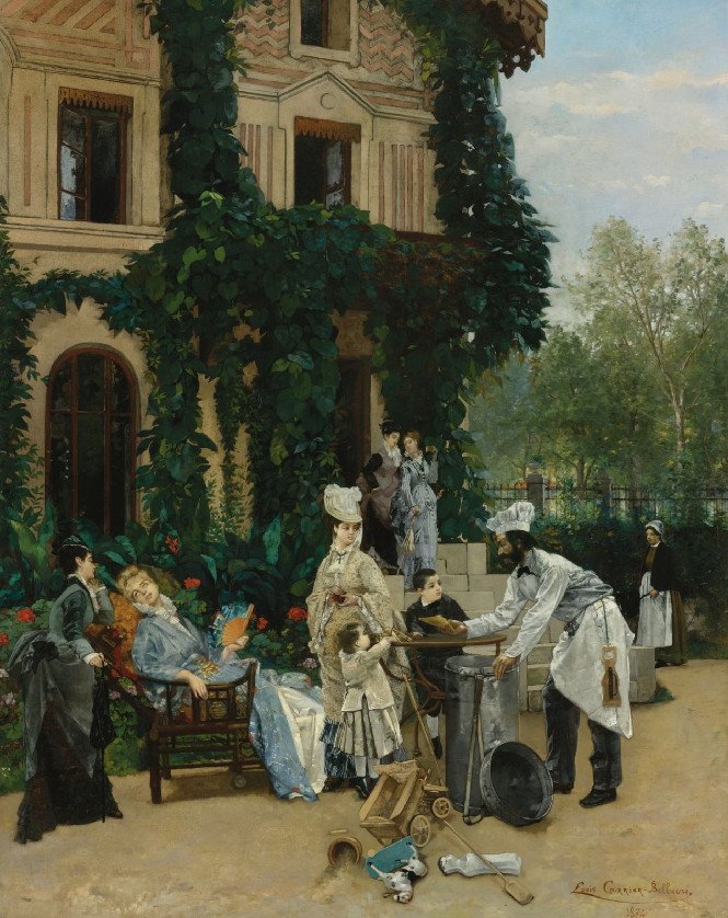The Crepe Maker af Louis Robert Carrier Belleuse
