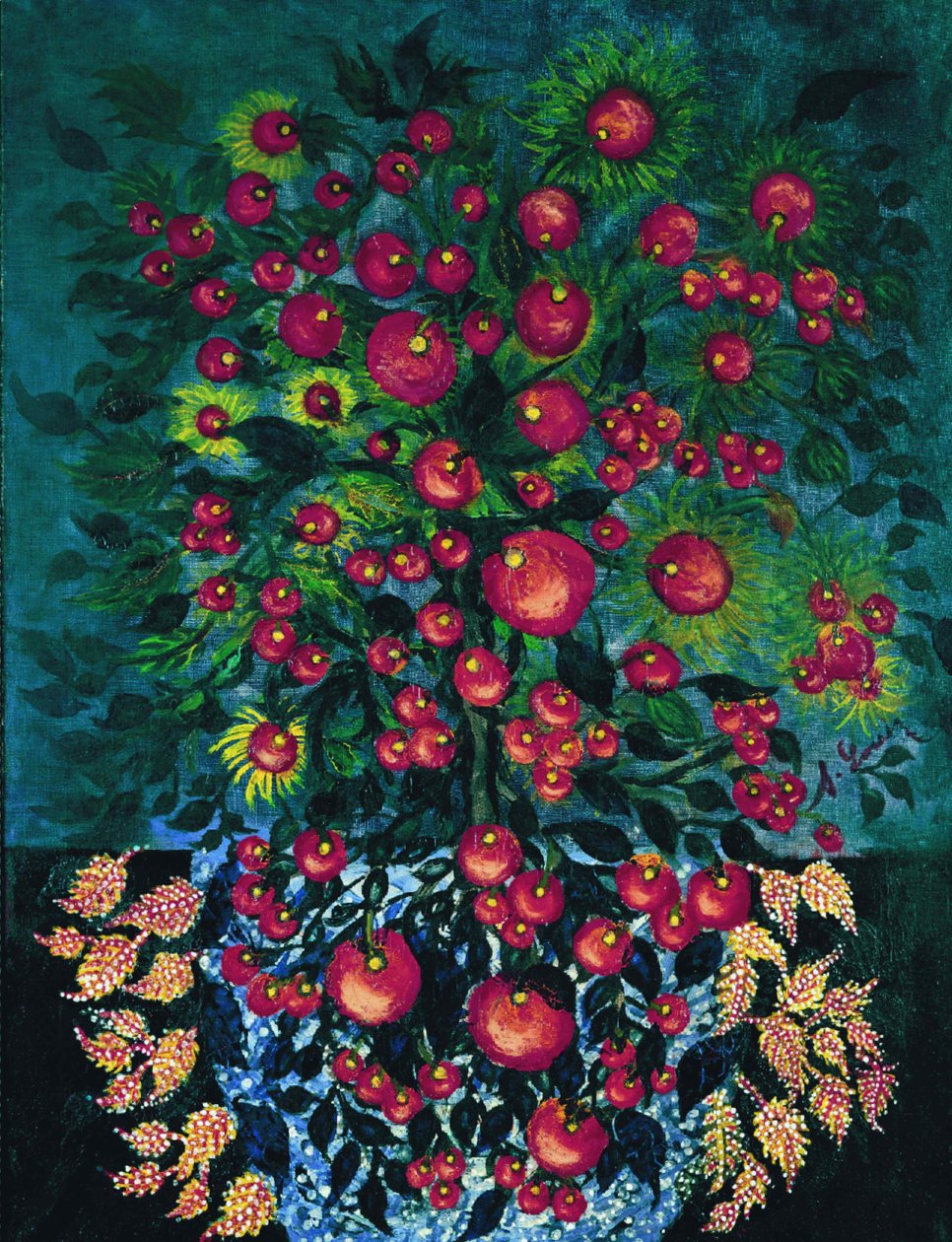 Æbler med blade, 1929-1930. af Louis