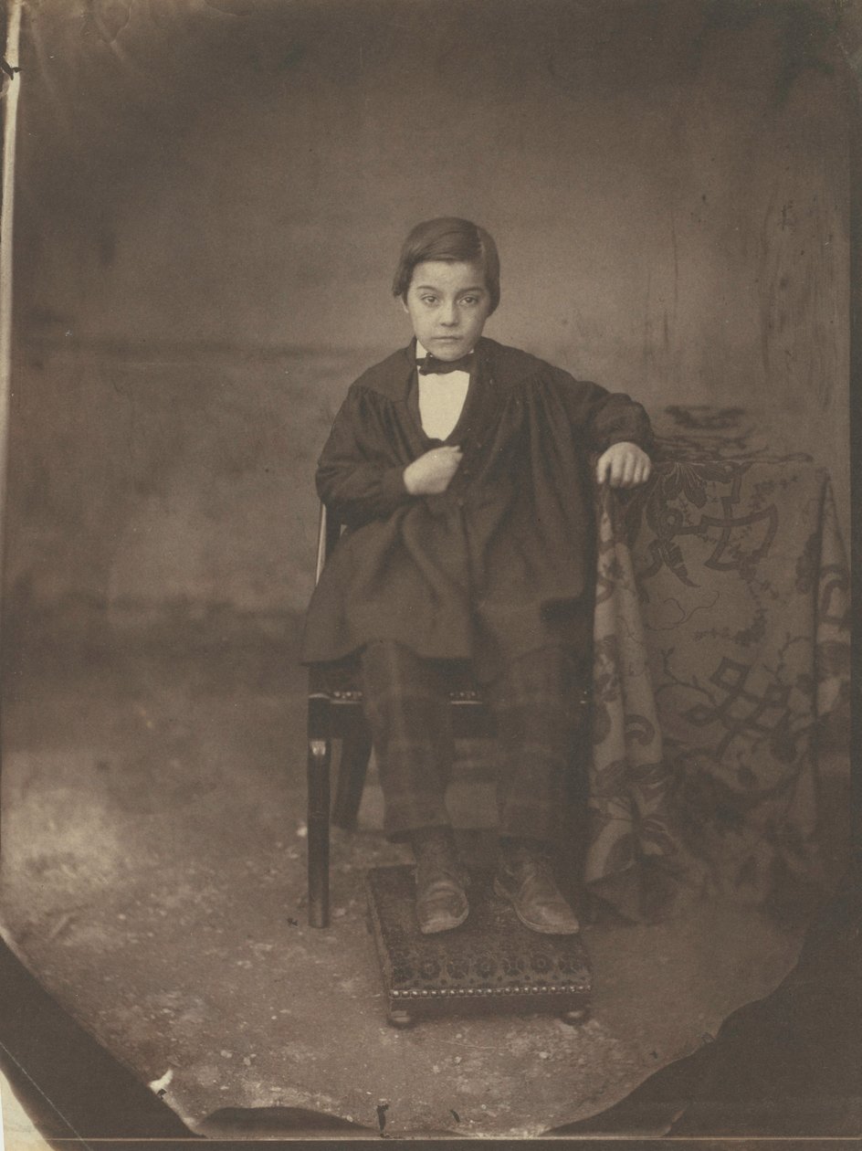 Portræt af en ung dreng, ca. 1848. af Louis Adolphe Humbert de Molard