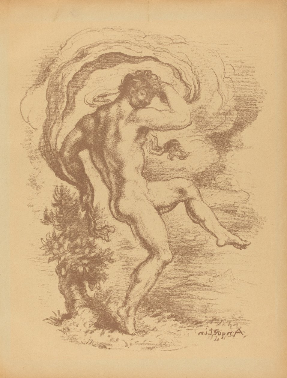 Danser nøgen af Louis Anquetin