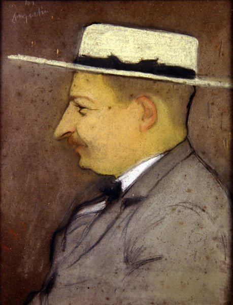 Læge Henri Bourges, ca.1890 (pastel) af Louis Anquetin