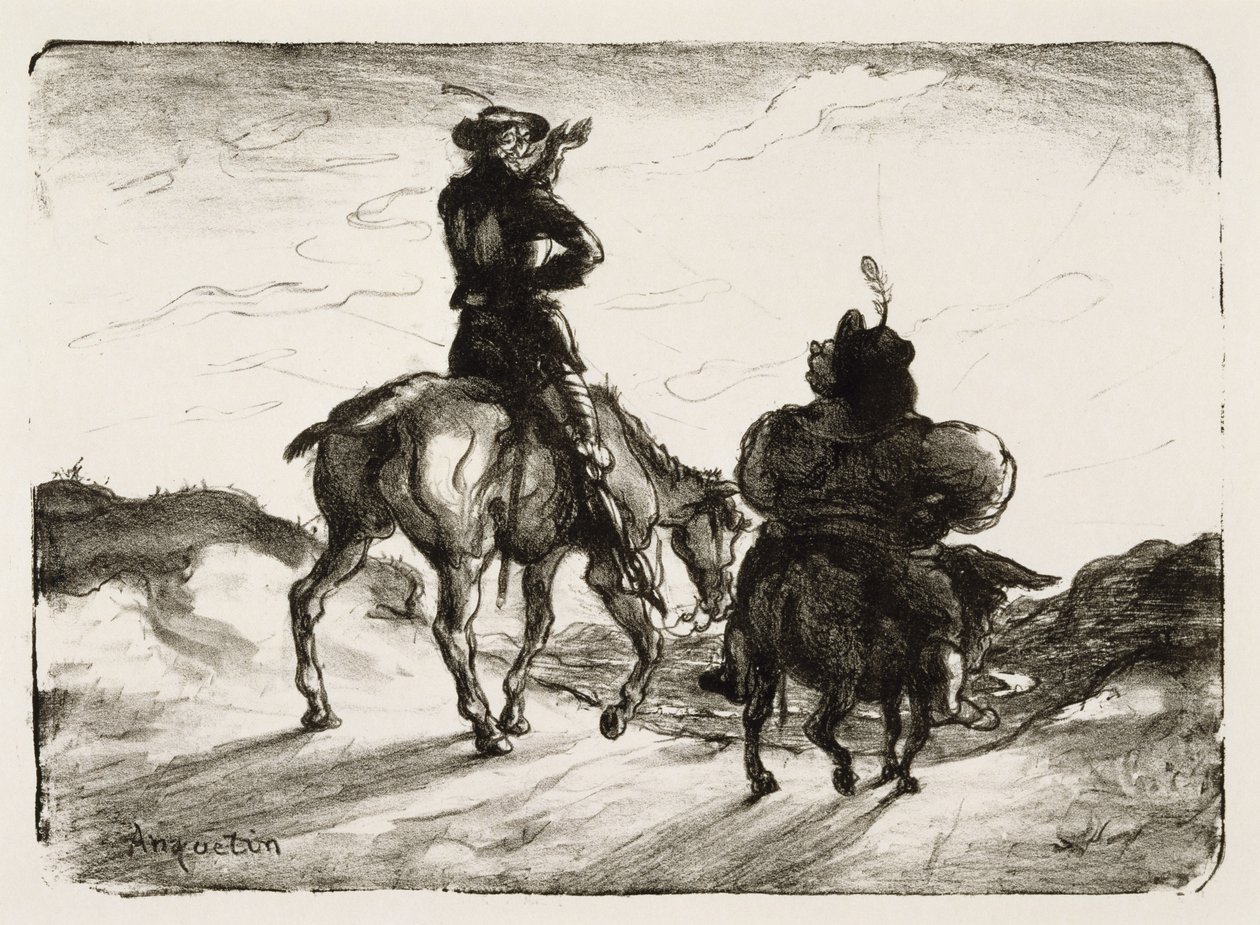 Don Quixote og Sancho Panza af Louis Anquetin