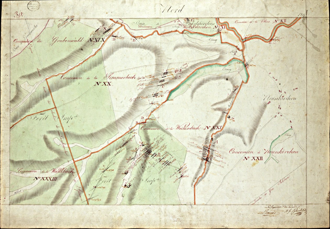 Atlas over kulmarkerne i Saar af fru Beaunier & Calmelet, ingeniører i minekorpset. af Louis Antoine Beaunier