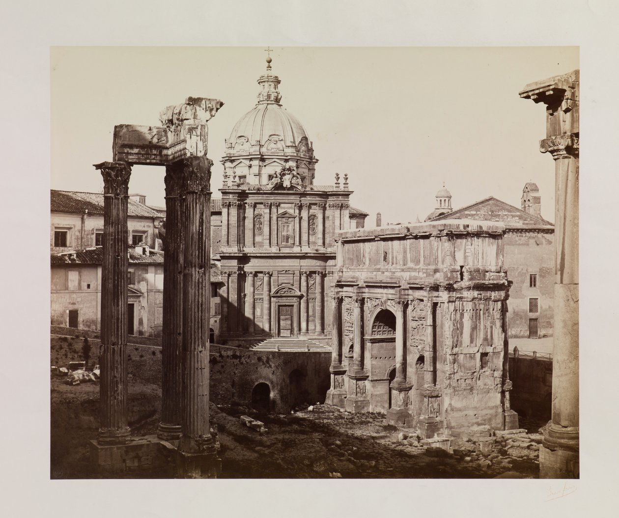 Forum Romanum af Louis Auguste Bisson