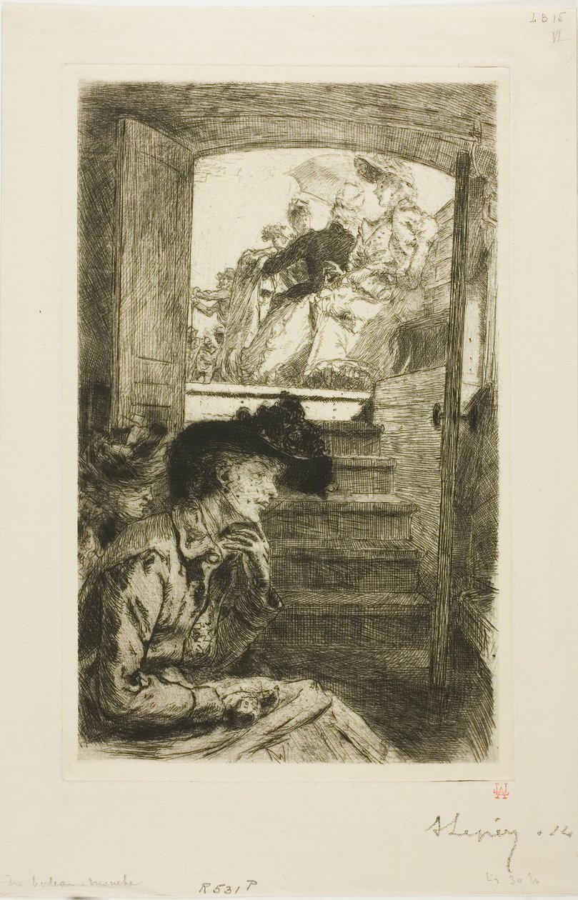I Bateau-Mouche af Louis Auguste Lepère