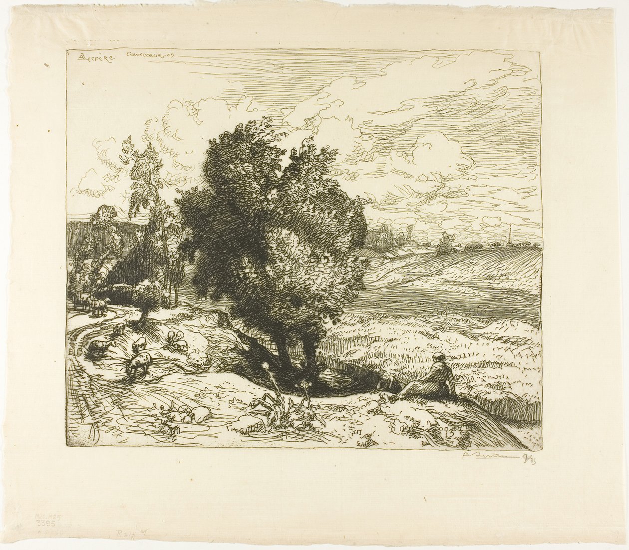 Juli i Picardie af Louis Auguste Lepère