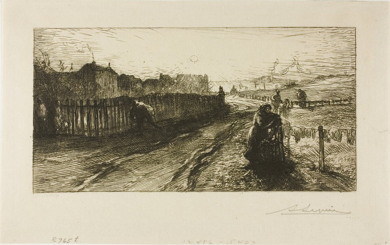 Udvendige mure, Porte de Versailles af Louis Auguste Lepère