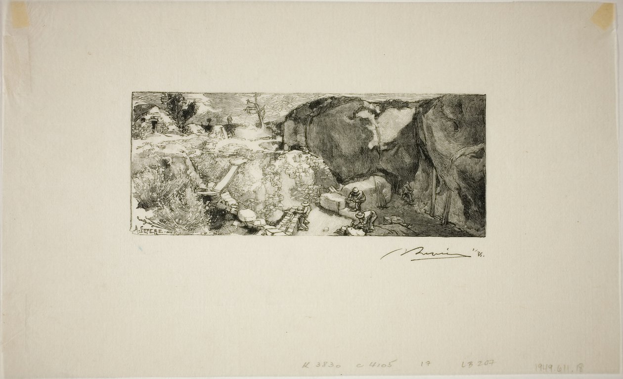 Sandstensbrud af Louis Auguste Lepère