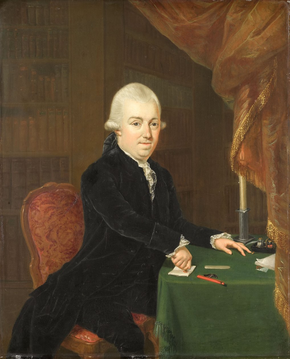 Hollandsk:  Jan Bernd Bicker (1746-1812) Portræt af en ukendt mand[1].

Alternativ(e) titel(r):  

Jan Bernd Bicker (1746-1812)[3].
 Portræt af Jan Bernd Bicker (1746-1812), købmand og bankier i Amsterdam, i 1796 præsident for nationalforsamlingen, ægteman af Louis Bernard Coclers