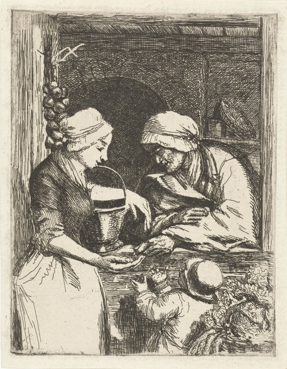 grøntsagssælger af Louis Bernard Coclers