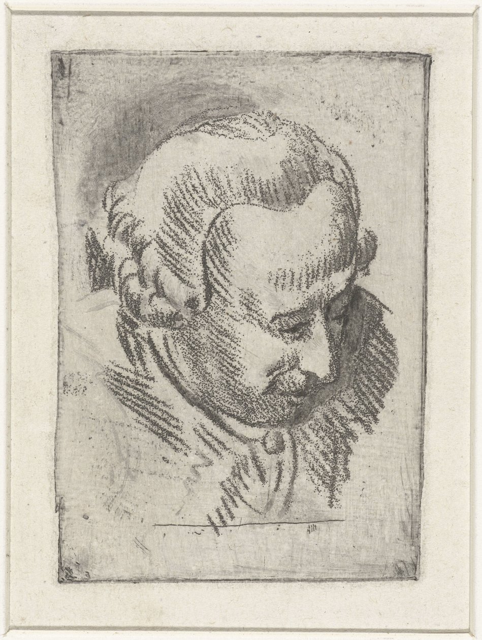 Hovedstudie af Jean Baptiste Coclers af Louis Bernard Coclers