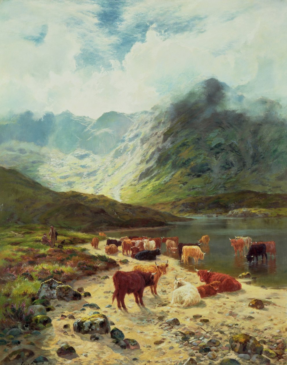 Ross-shire Loch, 1888 af Louis Bosworth Hurt