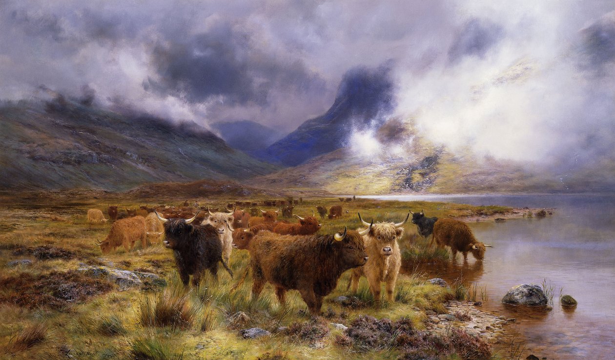 Gennem Glencoe ad vej til Tay, 1899 af Louis Bosworth Hurt