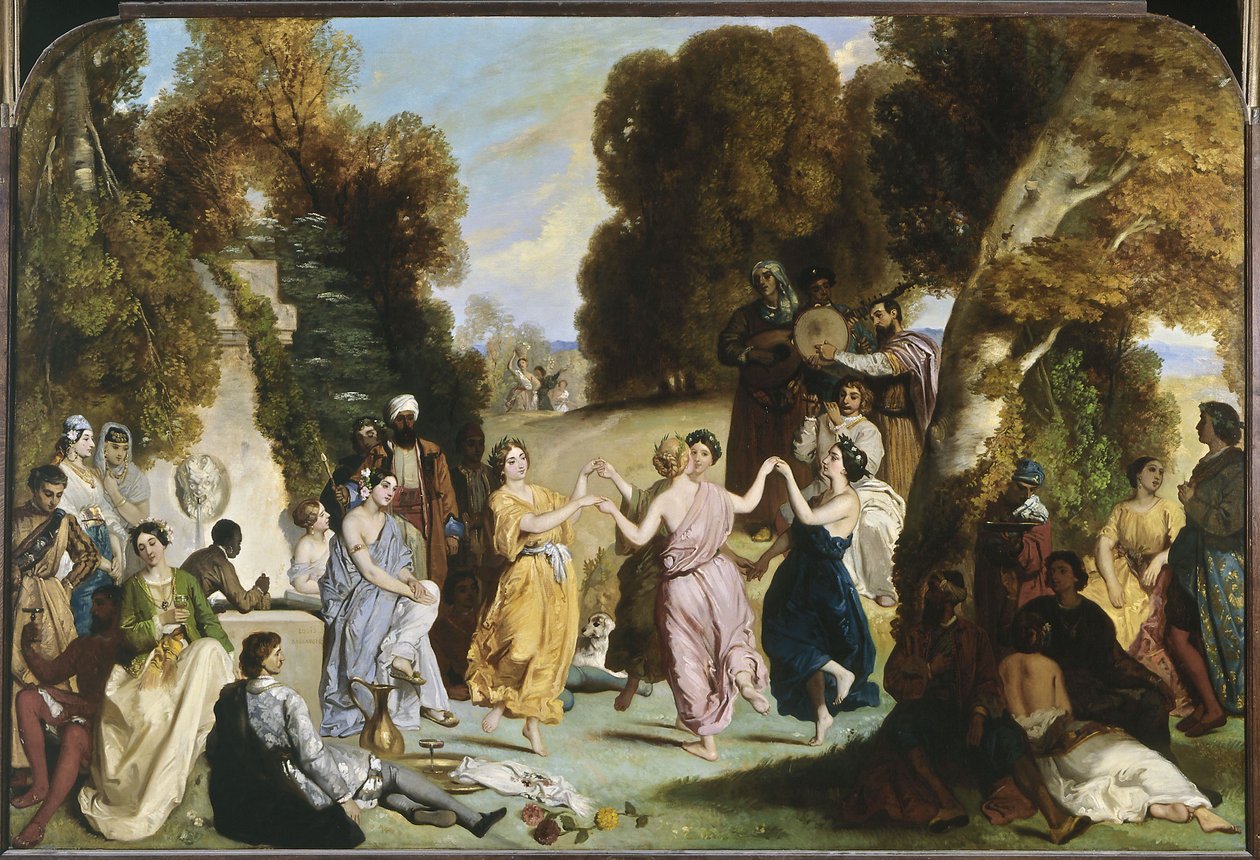 Musernes dans, mellem 1846 og 1851 (olie på lærred) af Louis Boulanger