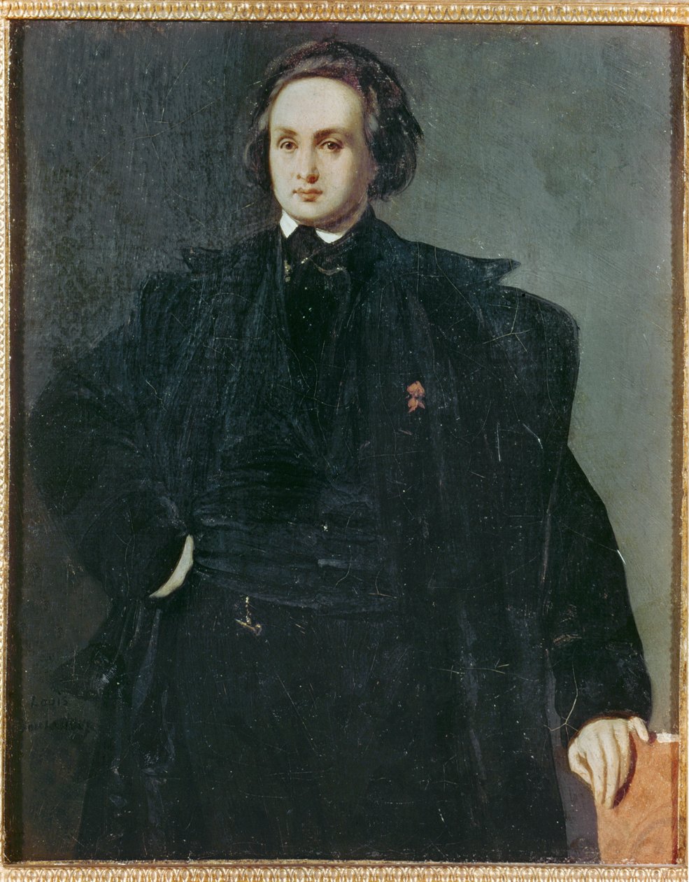 Digteren Victor Hugo som ung mand ... (maleri på lærred) af Louis Boulanger