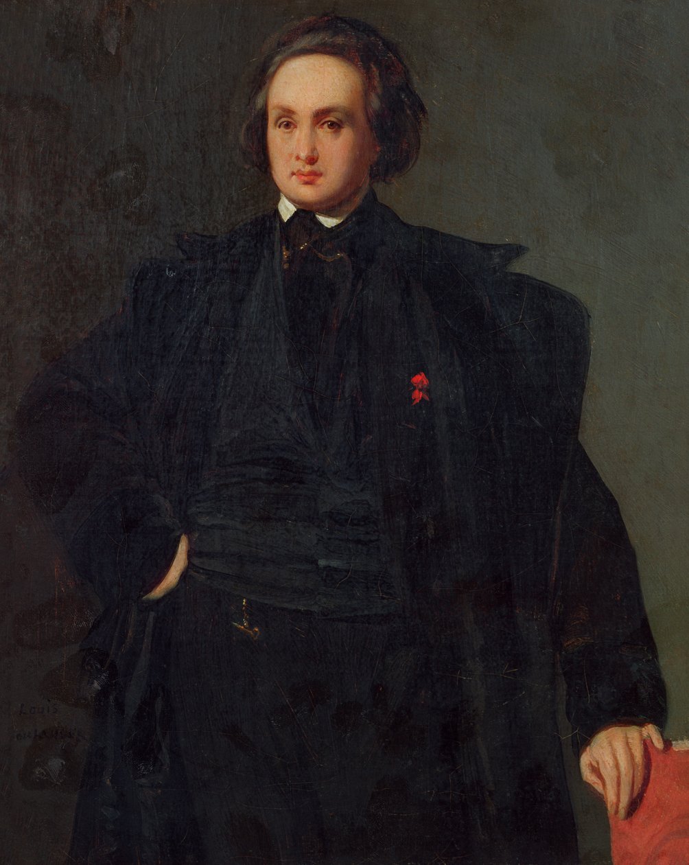 Portræt af Victor Hugo (1802-85), ca. 1833 af Louis Boulanger
