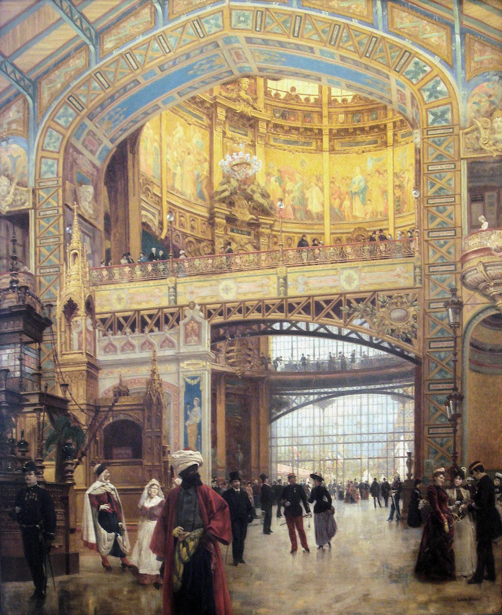 Fransk: Le Dôme Central de la Galerie des Machines lors de l