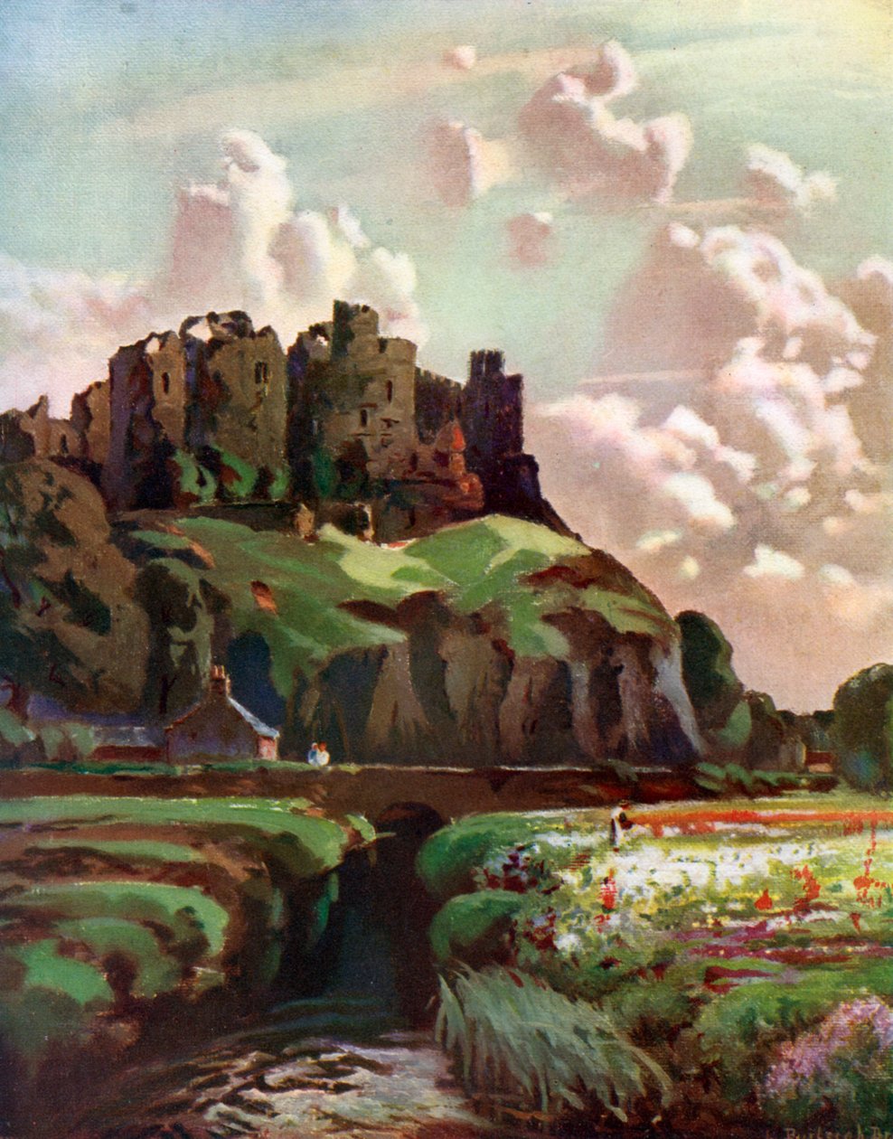 Harlech Castle, Merionethshire, Wales, 1924-1926 af Louis Burleigh Bruhl
