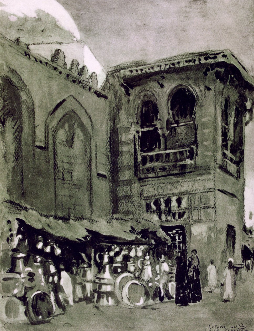 Kobberhandler, Cairo, Egypten, 1928 af Louis Cabanes