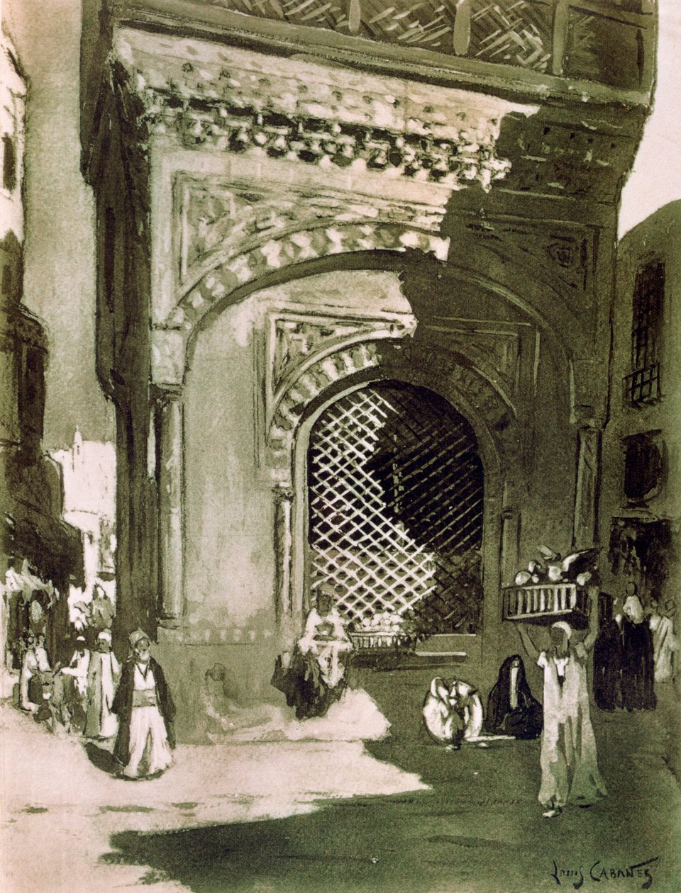 El-Sebil, Kairo, Egypten, 1928 af Louis Cabanes
