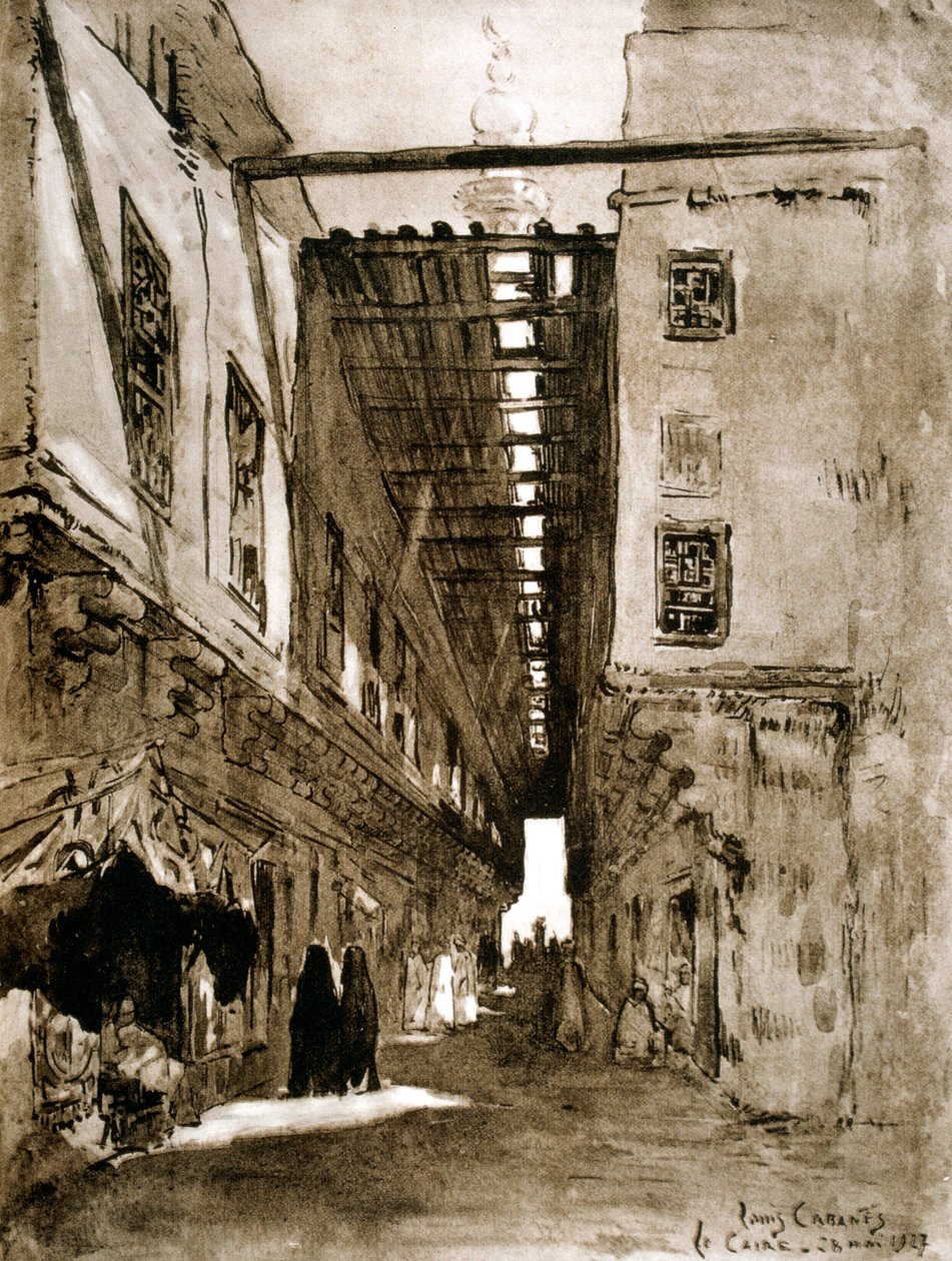 Souks, Cairo, 1928 af Louis Cabanes