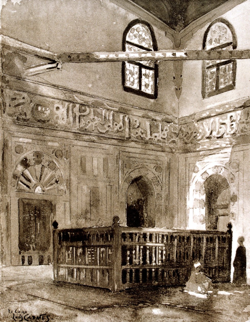 Grav i en moske, Cairo, Egypten, 1928 af Louis Cabanes