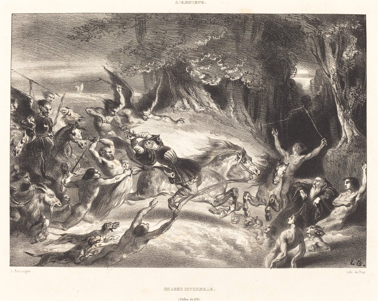 Infernalsk Jagt af Louis Candide Boulanger