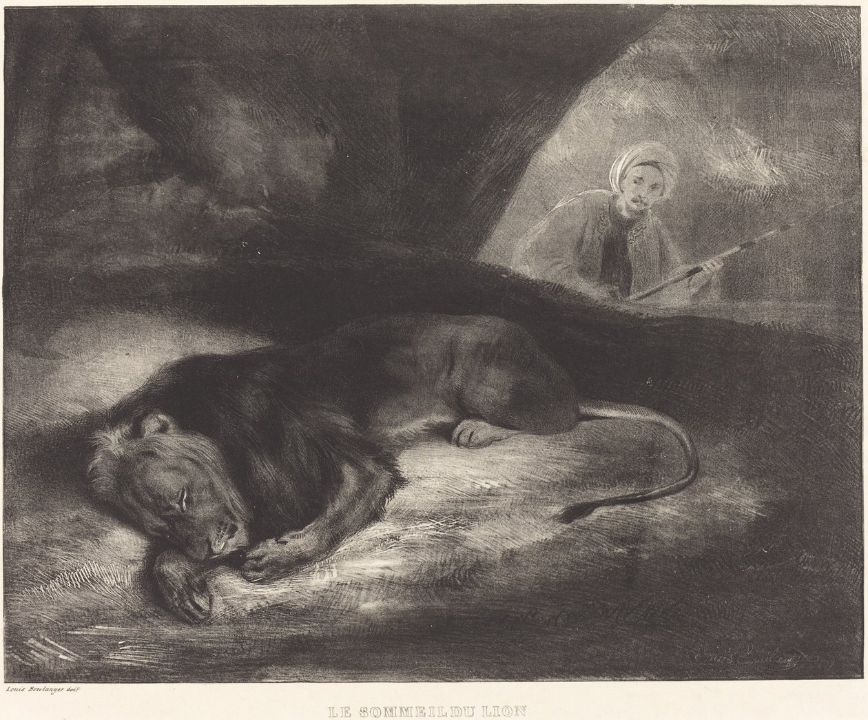 Løvens søvn af Louis Candide Boulanger
