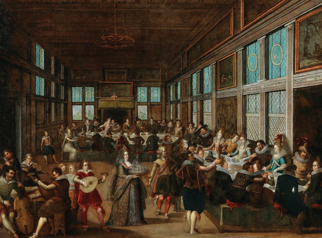Bryllupsselskab, 1605. af Louis Caullery de