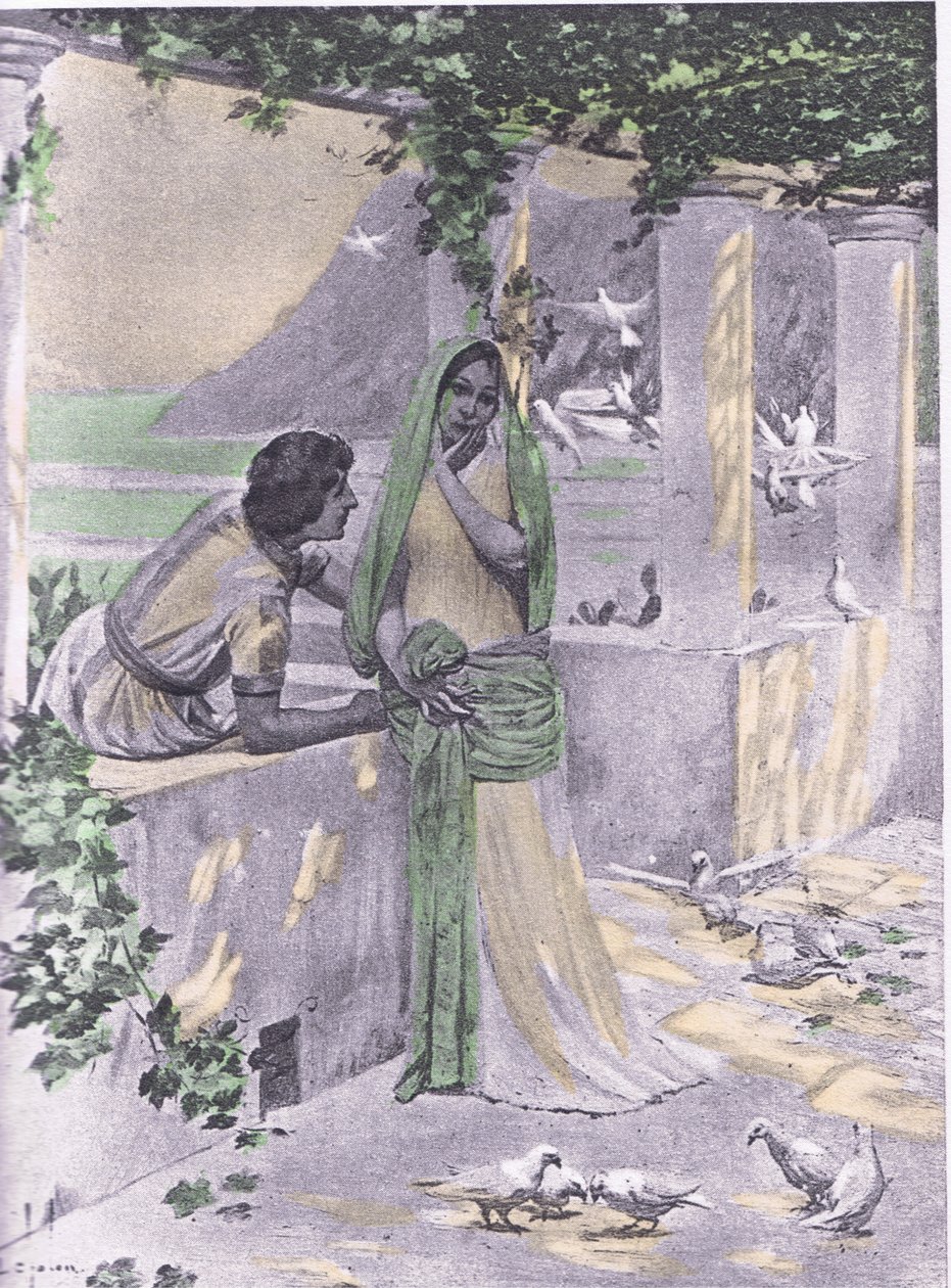 Restituta, illustration fra Decameron af Boccaccio udgivet af Navarre Society 1930