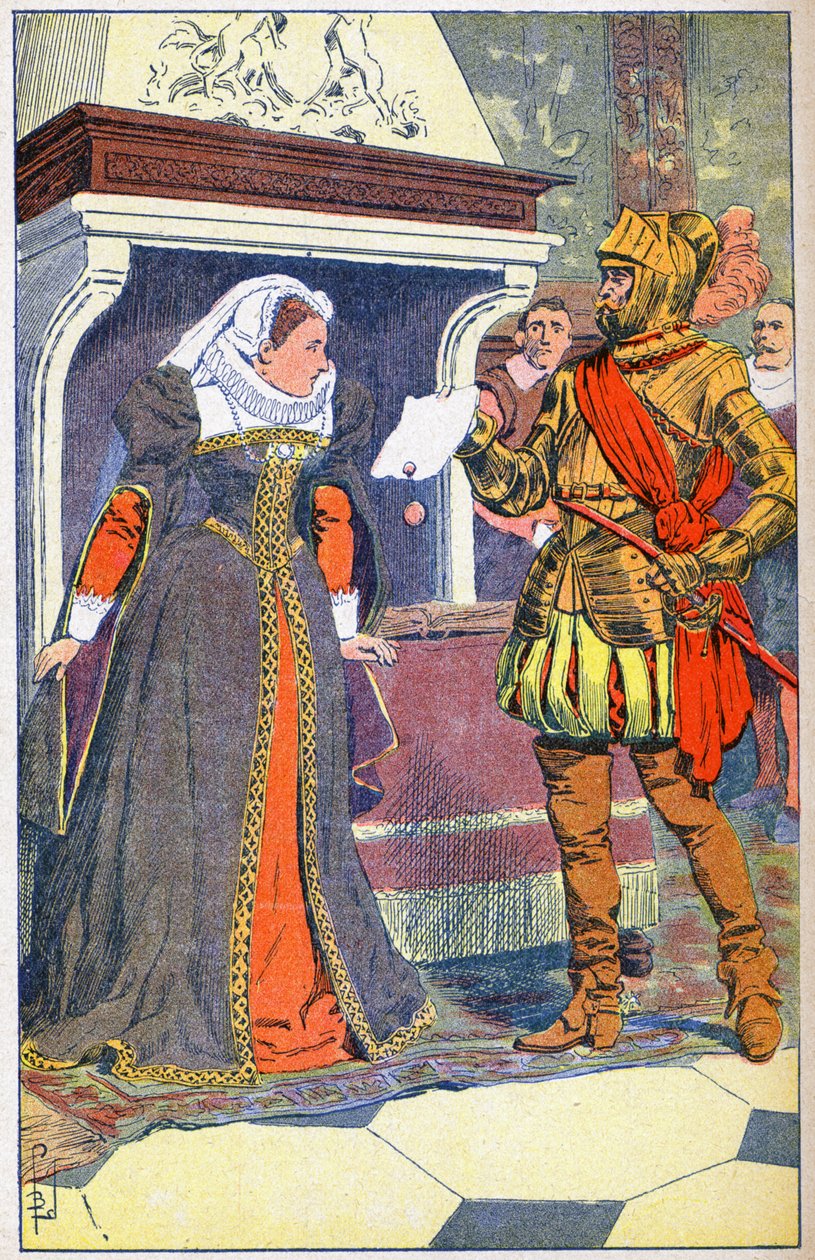 Anholdelse af Marie Stuart i 1567 af Louis Charles Bombled
