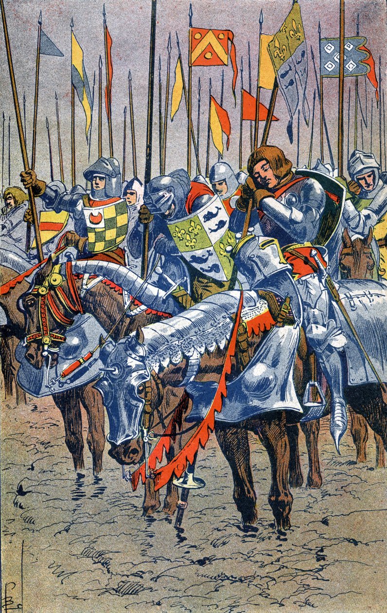 Slaget ved Agincourt af Louis Charles Bombled